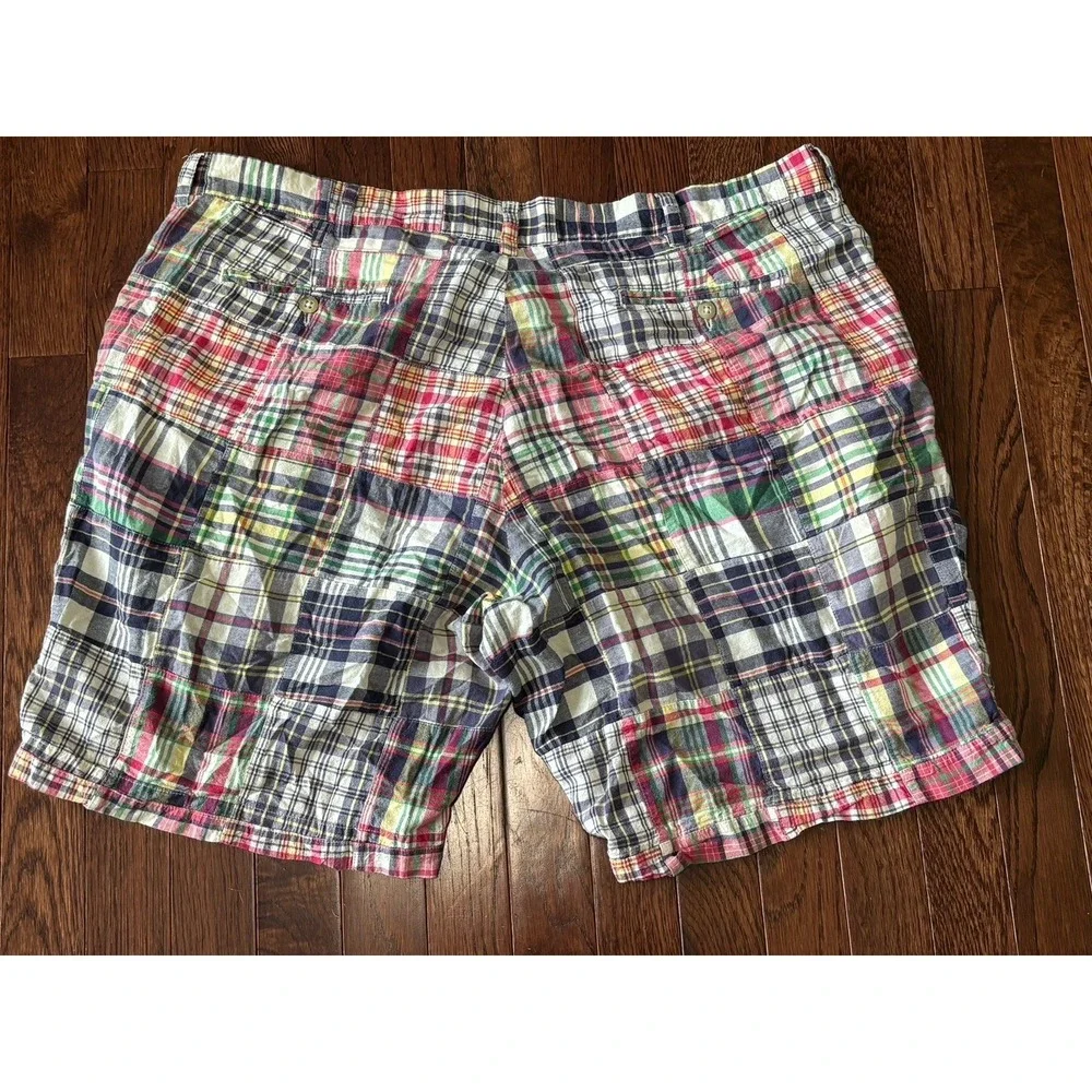 Polo Ralph Lauren Shorts Mens 42 Multicolor Madras Patchwork 42x9